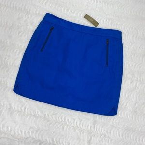 J. Crew Zip Pocket Canvas Mini Skirt NWT Size 8